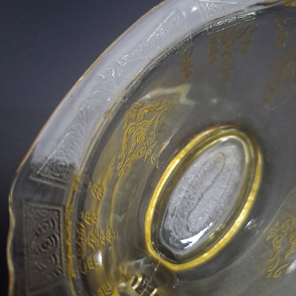 Anchor Hocking Princess Yellow Glass Creamer With Embossed Design Vintage - Picture 11 of 16